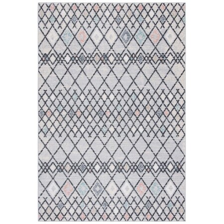 Safavieh 9 x 12 ft. Amsterdam Power Loomed Rectangle Area Rug Grey & Ivory AMS115F-9